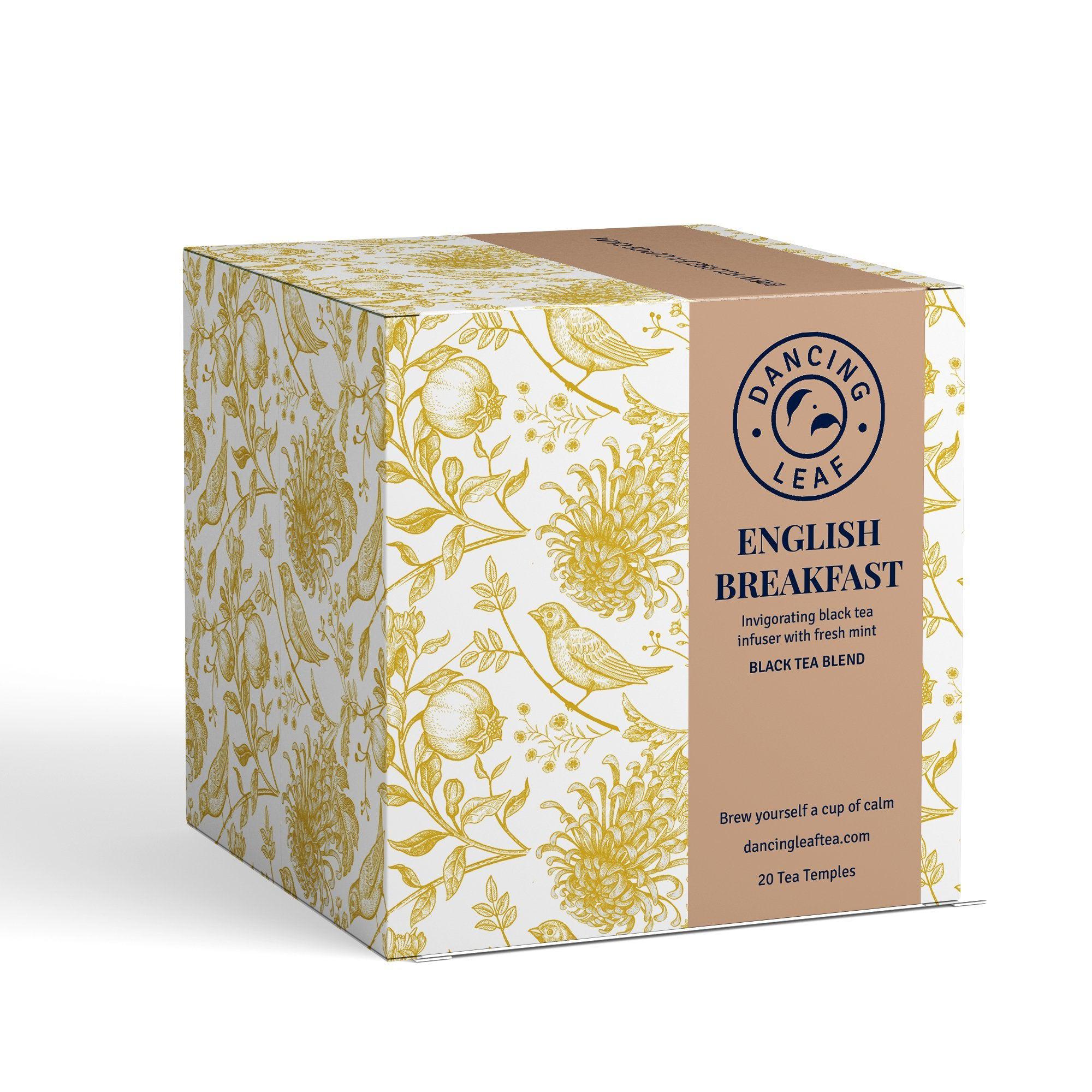 English Breakfast Black Tea Bags - Full-Bodied Morning Blend (20 Count)-Dancing Leaf