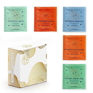 Glimpses Tea Sampler - 5 Premium Blends Trial Pack (10 Tea Bags) - Dancing Leaf