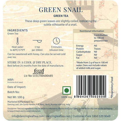 Green Snail-Dancing Leaf