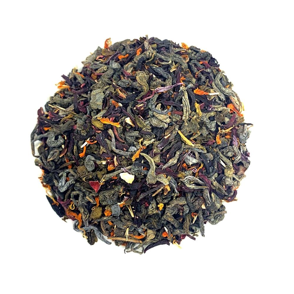Green Tea with Hibiscus & Muskmelon-Dancing Leaf