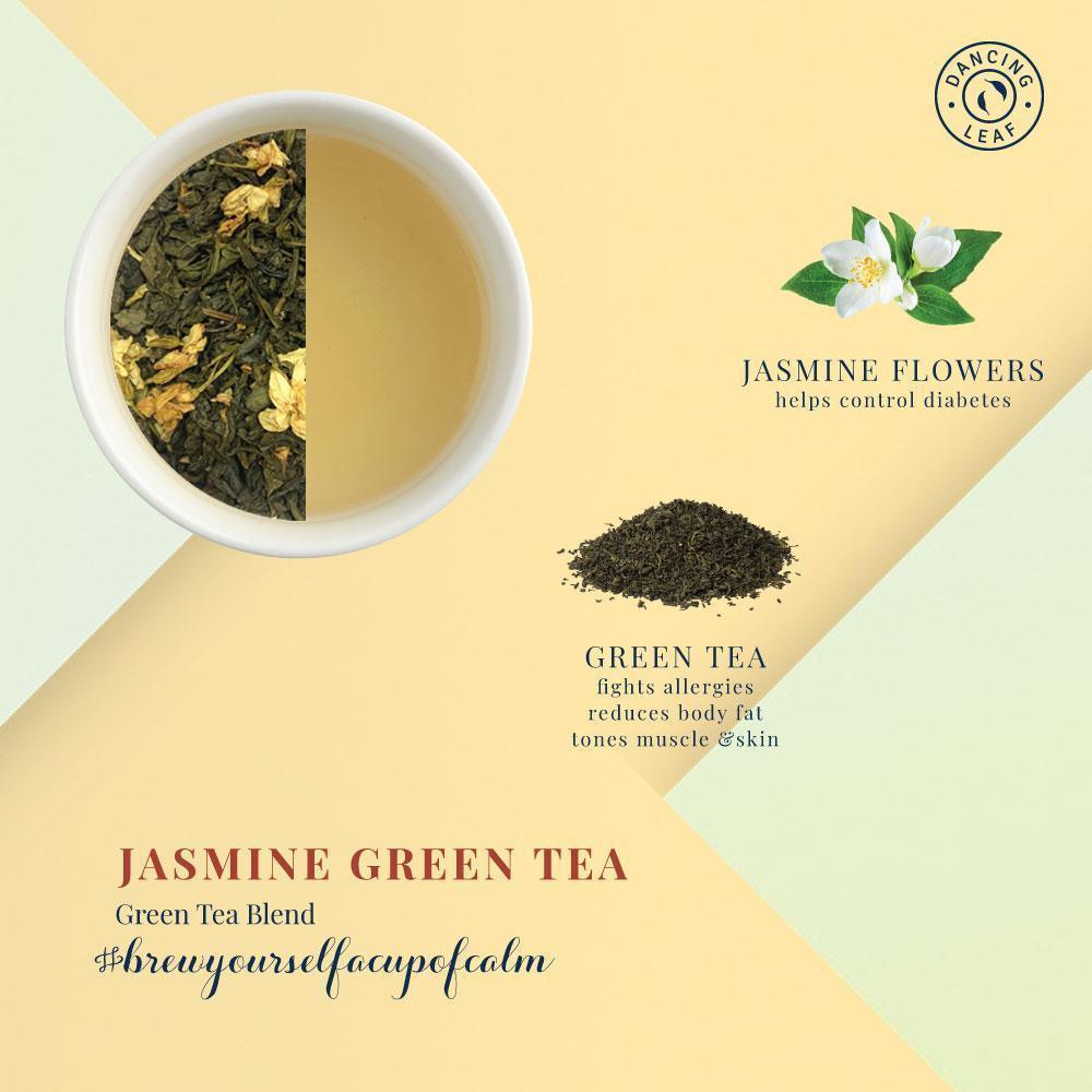 Jasmine Green Tea - Classic Floral Elegance - Dancing Leaf