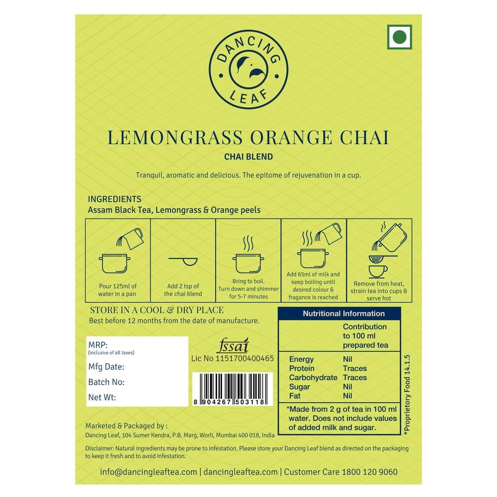 Lemongrass Orange Chai-Dancing Leaf