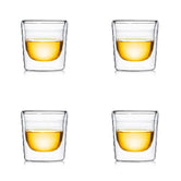 Linea Double Wall Cup (150ml) Set of 4-Dancing Leaf