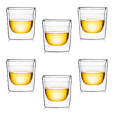 Linea Double Wall Cup (150ml) Set of 6-Dancing Leaf