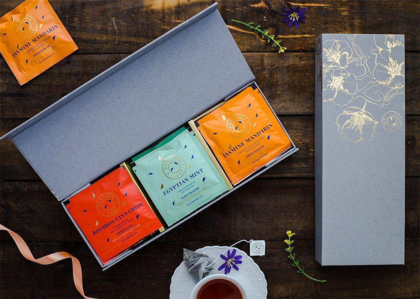 Magnolia Gift Box (18 Tea Bags)-Dancing Leaf
