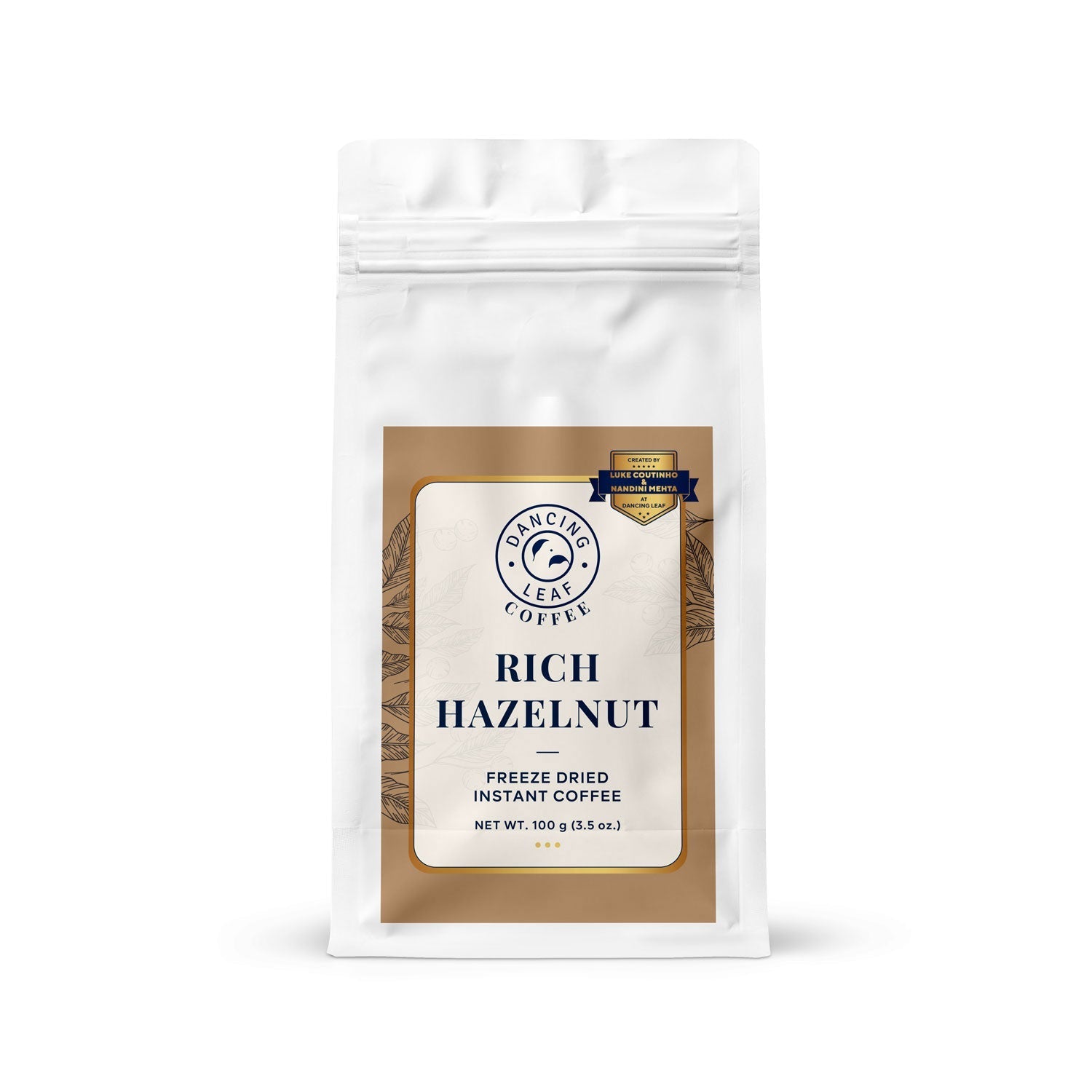 Rich Hazelnut - Freeze Dried Instant Coffee (100g)-Dancing Leaf